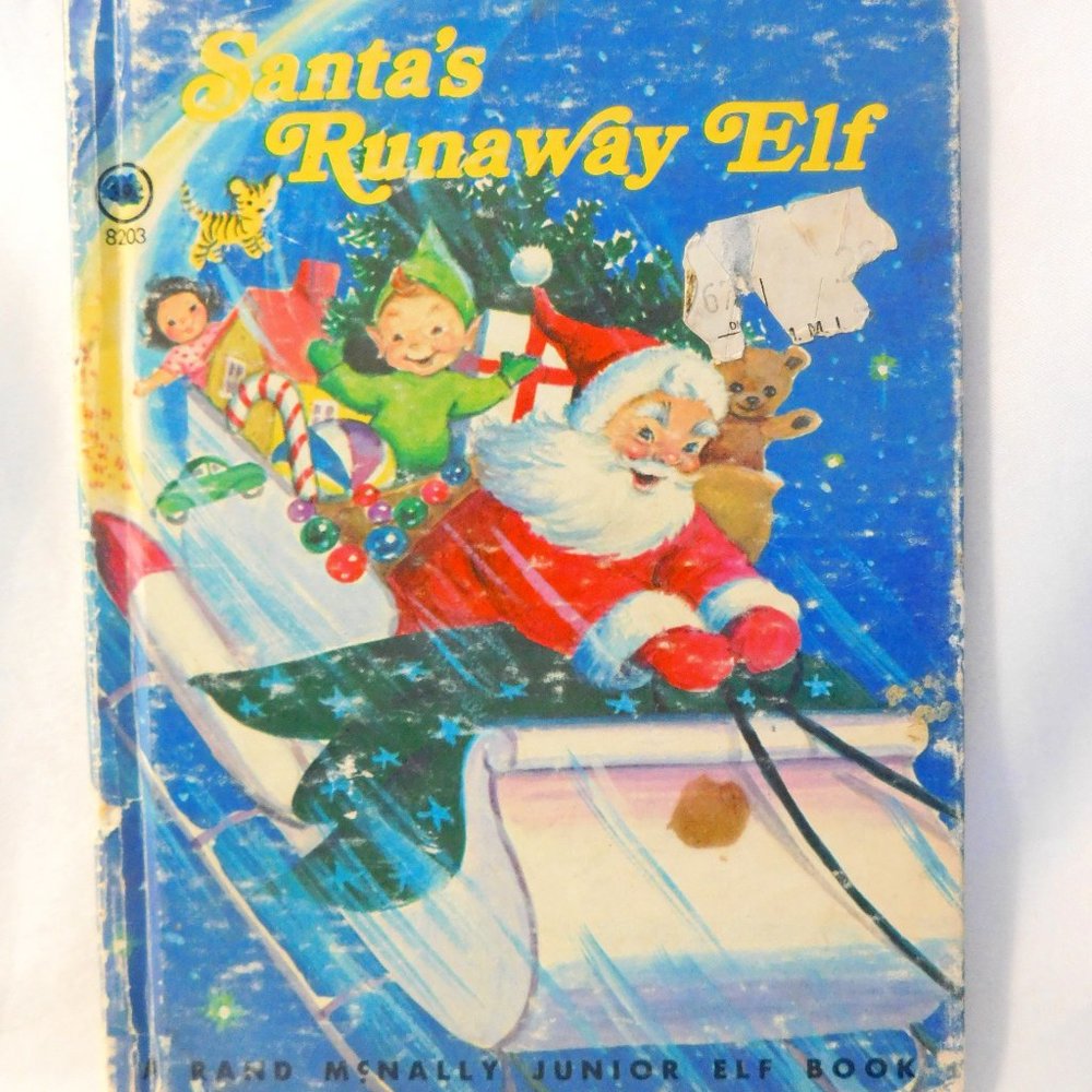 Santa's Runaway Elf Rand McNally Book 1977 Vintage